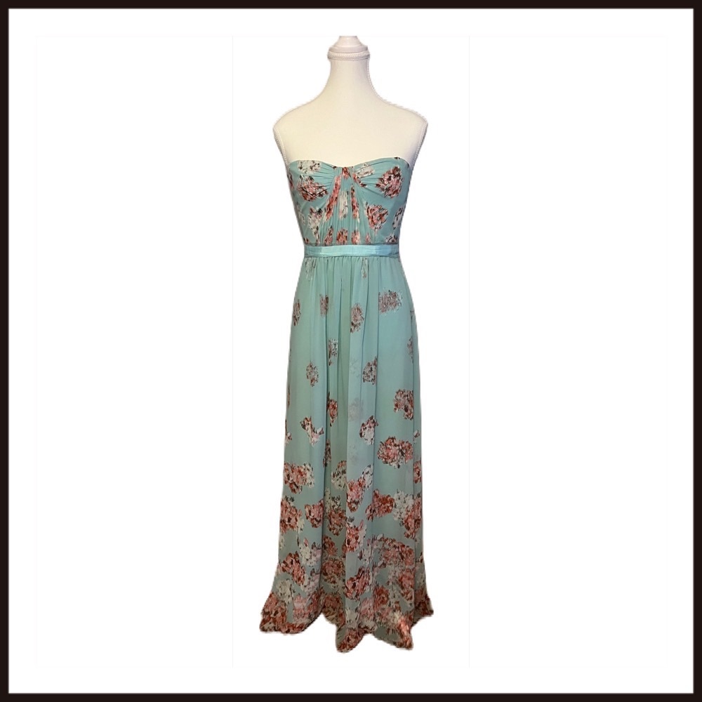 BCBGMAXAZRIA Amber Dress in Aqua Mist SZ 4